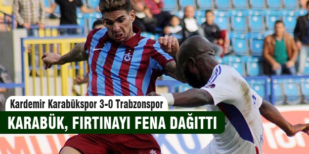 Karabükspor Trabzonspor'u fena dağıttı!