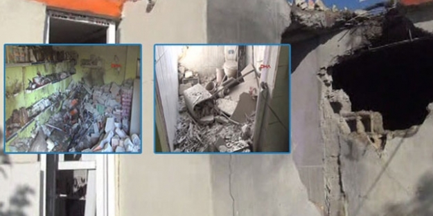 Bir eve havan mermisi düştü!