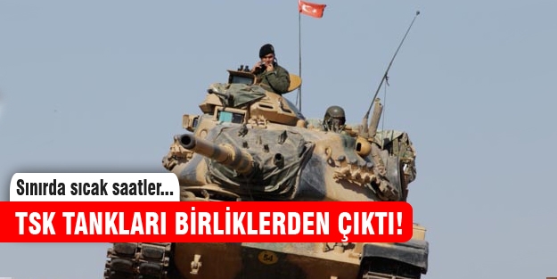 Suriye sınırına tank duvarı