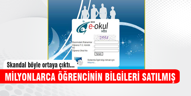 E-okul sisteminde şok! Bilgiler 3.kişilere satıldı...