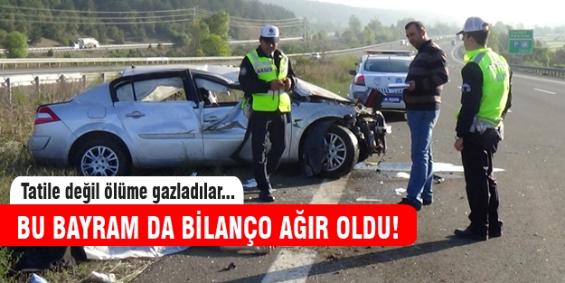 Trafik kazalarının bayram bilançosu yine ağır oldu!