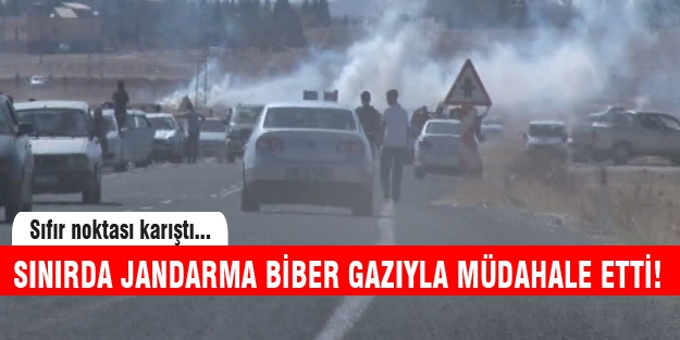 Sınırda gazlı müdahale!