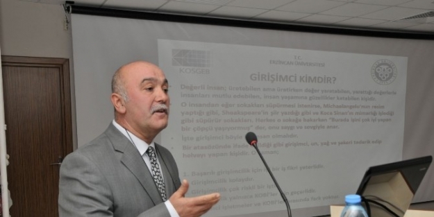 Erzincan Üniversitesinde Girişimcilik Konferansı Verildi