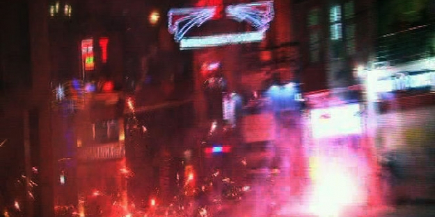 Taksim'de Kobani gerginliği