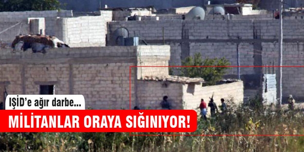 IŞİD militanları şehrin içine kaçıyor
