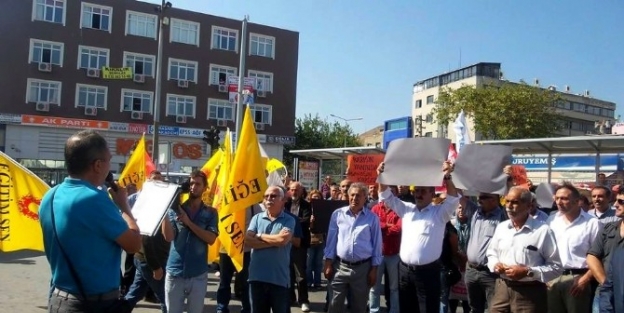 Söke’de Eğitim-sen’den Kobani Grevi