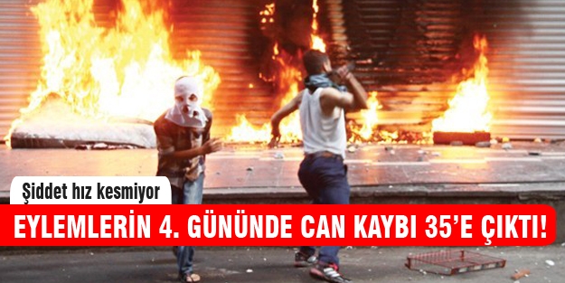 Kobani eylemlerinde can kaybı 35'e çıktı