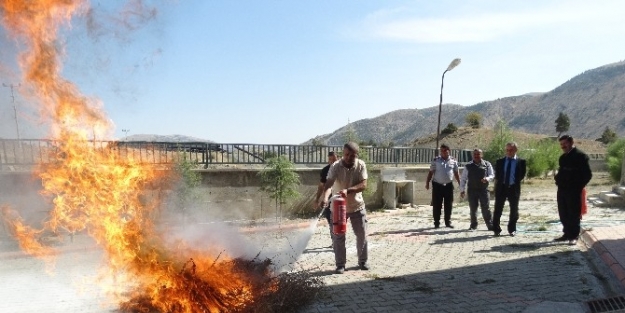 Kahramanmaraş’ta Yangın Tatbikatı Yapıldı