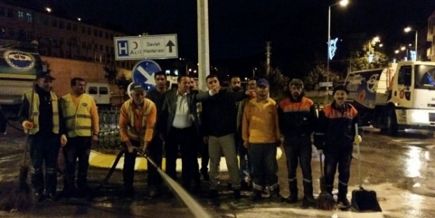 Başkan Toltar Gece Denetiminde