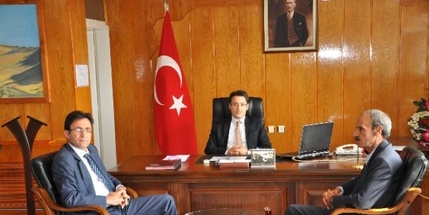 Korkut’tan  Kaymakam Efendioğlu’na Hayırlı Olsun Ziyaretti