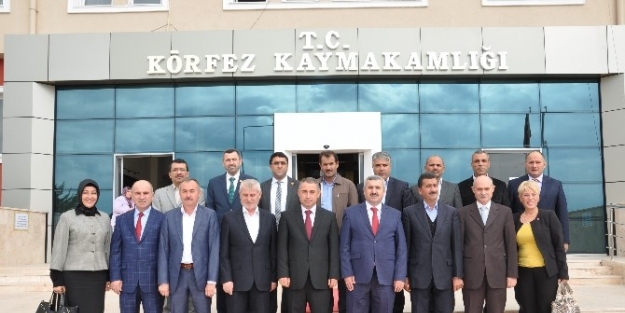 Başkan Baran, Yeni Körfez Kaymakamını Ziyaret Etti