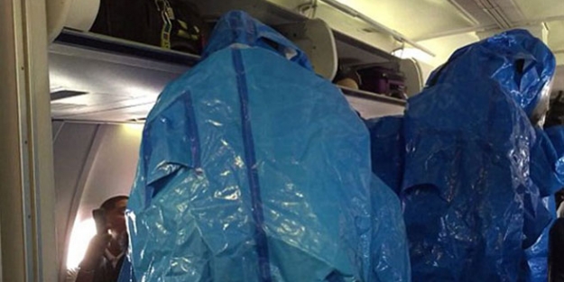 Uçakta Ebola paniği!
