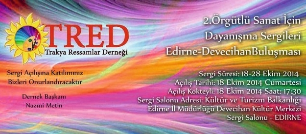 ’örgütlü Sanat İçin Dayanışma Sergileri’ 18 Ekim’de Edirne’de Başlıyor