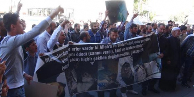 HÜDA-PAR üyeleri gıyabi cenaze namazı kıldı