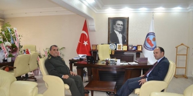 Albay Akça’dan Kaymakam Şener’e Hayırlı Olsun Ziyareti