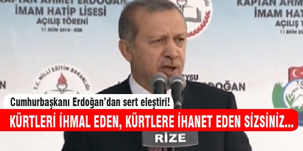 Erdoğan'dan PKK ve HDP'ye sert eleştiri
