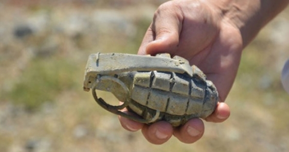 Şüpheli araçtan 15 adet el bombası çıktı