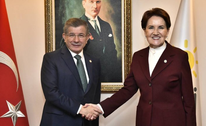 Davutoğlu'ndan Akşener'e ziyaret