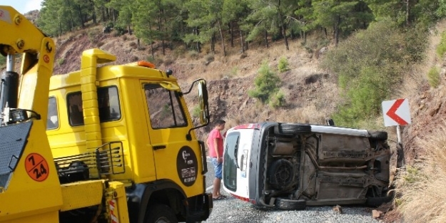 Marmaris’te Kadın Sürücünün Kullandığı Otomobil Devrildi : 1 Yaralı