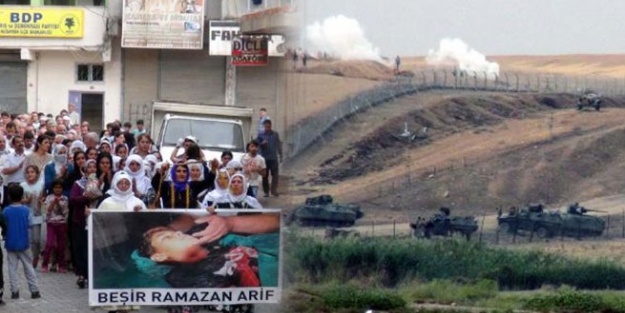 Askere sınır ötesinden taş attılar