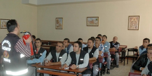 Büyükşehir İtfaiyesinden Gazdaş’a Eğitim