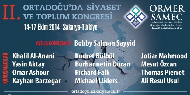 Ortadoğu’da Siyaset Ve Toplum Kongresi Başlıyor