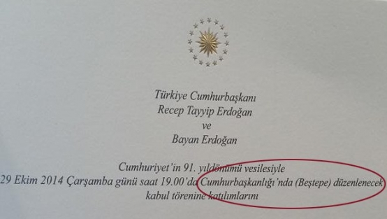 29 Ekim Cumhuriyet resepsiyonunda bir ilk