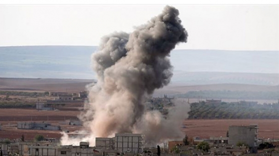 Kobani'de büyük patlama