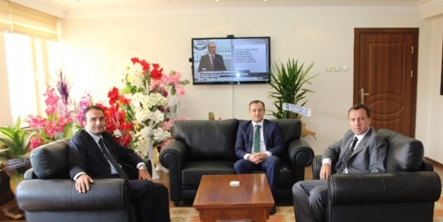 İlçe Kaymakamlarından Samsat Kaymakamına Ziyaret