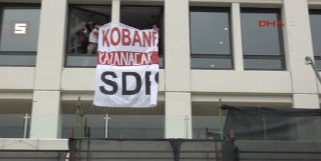 Televizyon binasını basan SDP'liler gözaltına alındı