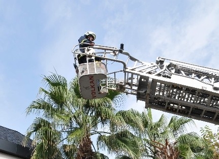 Alanya Otelde Yangın Paniği