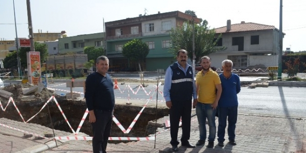 Söke’nin Sazlı Mahallesinde Yayalar İçin Üst Geçit Çalişmalari Başladı