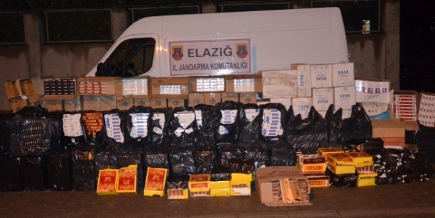 Elazığ’da 58 Bin Paket Kaçak Sigara Ele Geçirildi