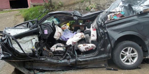 Giresun'da feci kaza; 1 ölü, 1 yaralı