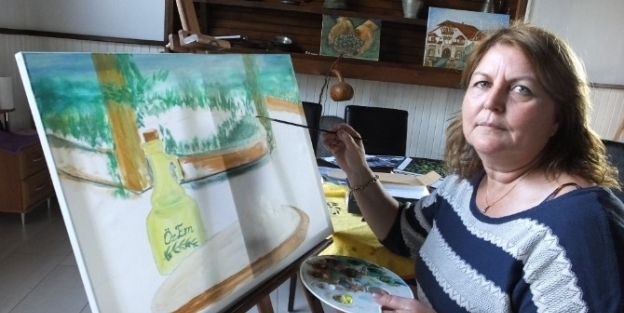 Emekli Hemşire Zeytin Çiziyor
