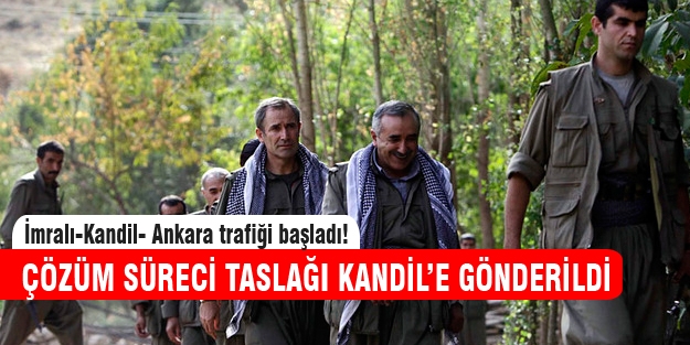 Çözüm süreci taslağı Kandil'e gönderildi