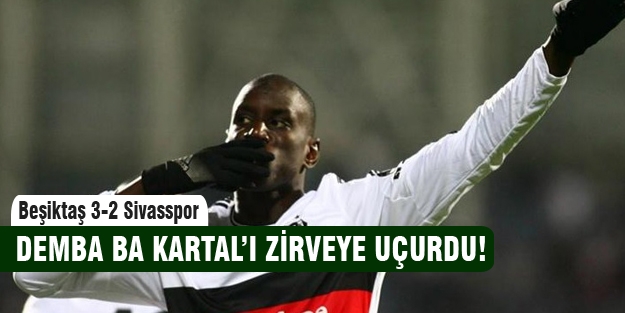 Demba Ba yine Kartal'ı uçurdu!