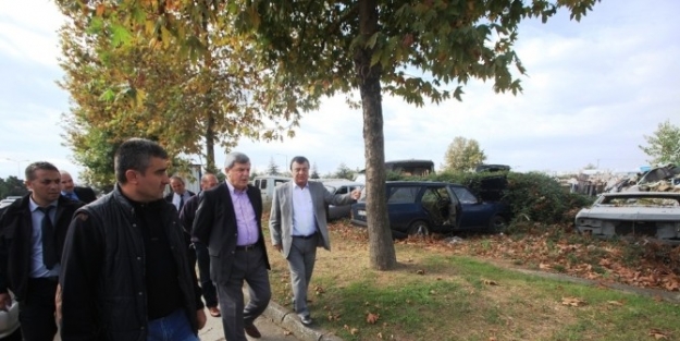 Başkan Sanayi Sitesinde İncelemelerde Bulundu