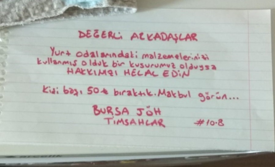 Bursa Jöh timsahlar imzasıyla düzceli öğrencilere not