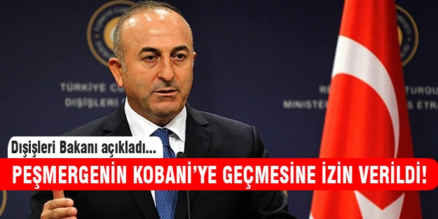 “Peşmerge güçlerinin Kobani'ye geçmelerine yardım ediyoruz“