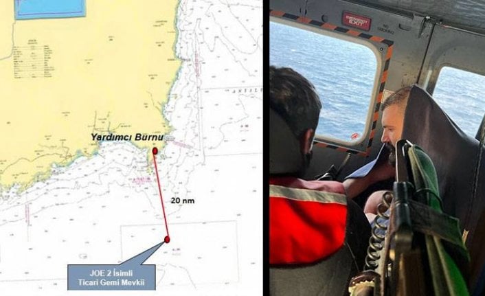 Antalya açıklarında ticari gemi battı! 9 personel aranıyor