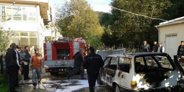 Sinop’ta Otomobil Yangını