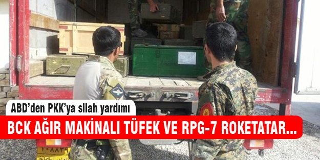 ABD'den PKK'ya silah ve mühimmat yardımı