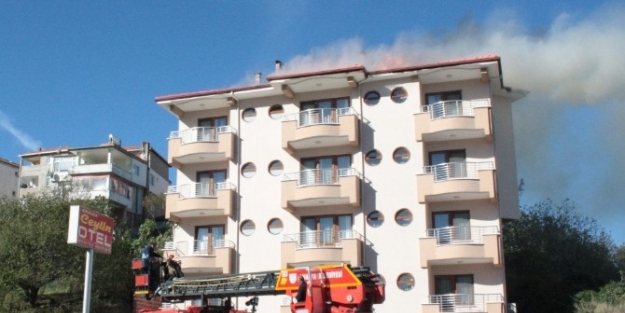 Amasra’da Yangın Paniği