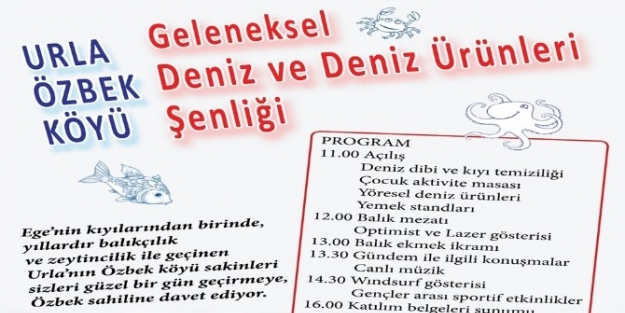 Urla Özbek Köyü’nde Deniz Ürünleri Şenliği Yapılacak