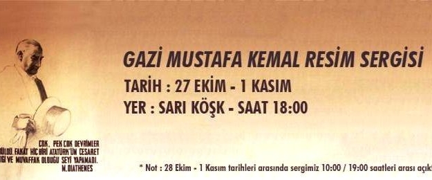 Süleymanpaşa’da 27 Atatürk Resmi Sergilenecek