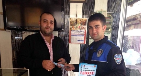 Kahta’da Polis Vatandaşı Uyardı