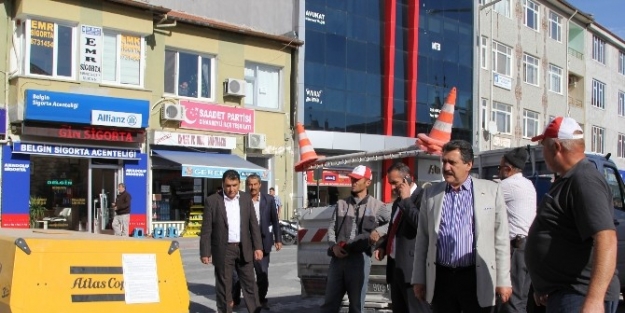 Cihanbeyli’de Sinyalizasyon Çalişmasi