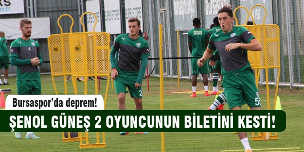 Bursaspor'da deprem!