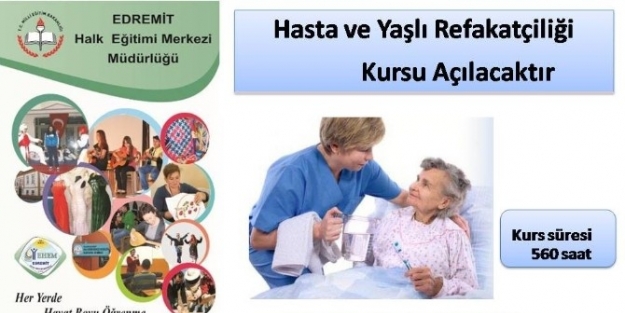 Edremit’te Hasta Bakıcılığı Kursu